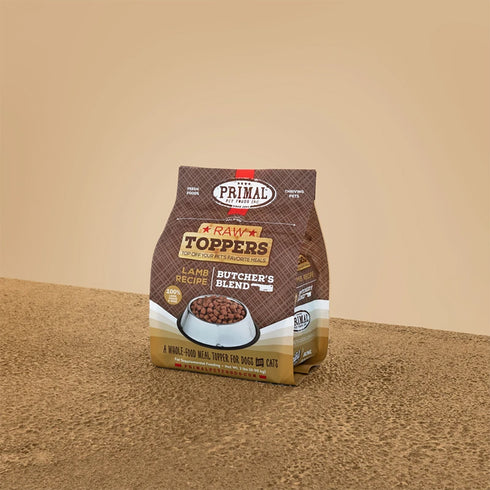 Primal Butcher's Blend Raw Toppers Lamb Formula Cat & Dog Food 2lb - Poudre Pet and Feed Supply